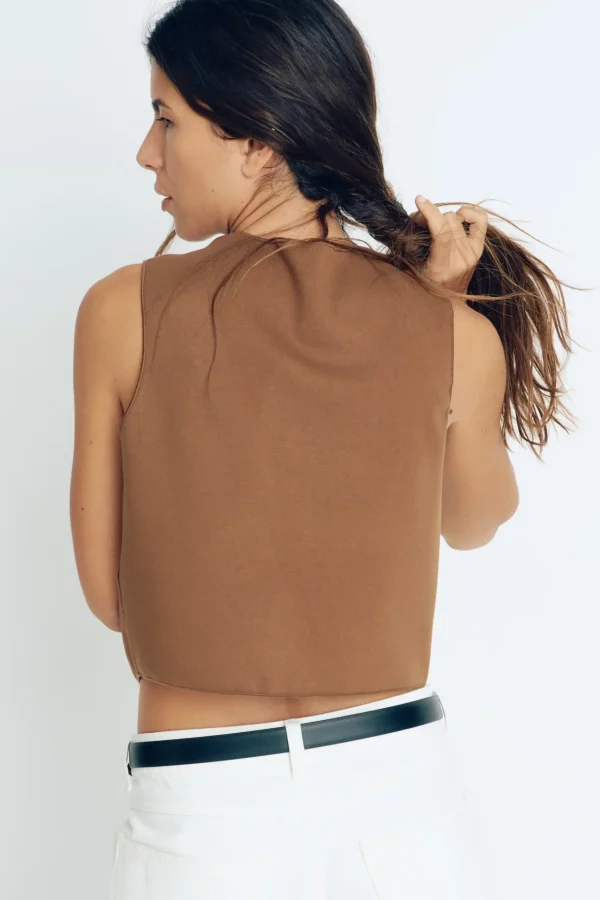 Siena Gold Button Vest