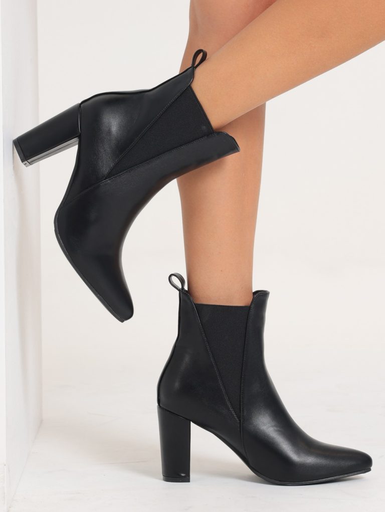 Chic High Heel Ankle Boots
