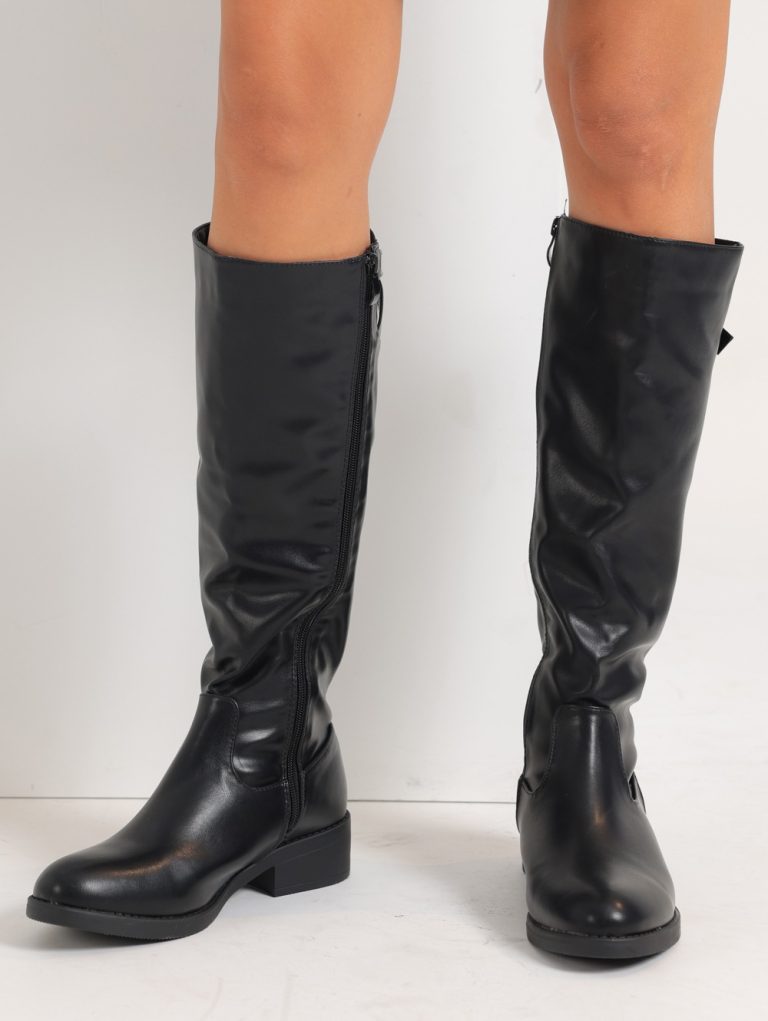 Modern Zip Knee Boots