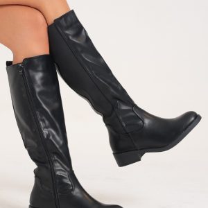 TX-YT102 / Elegance Noir High Boots
