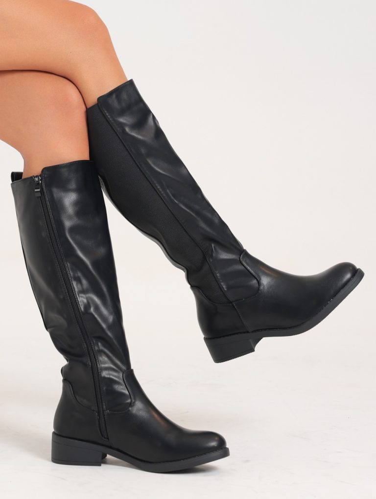 TX-YT102 / Elegance Noir High Boots