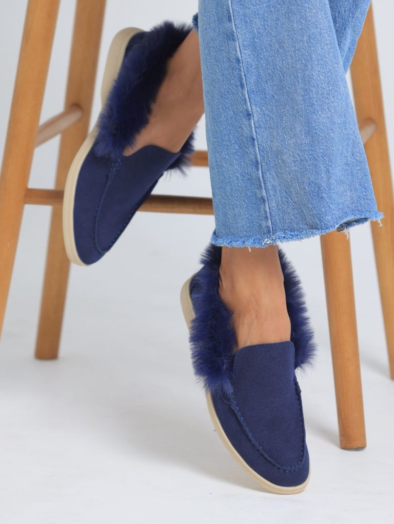 377-1 / Furry Chic Comfort Flats