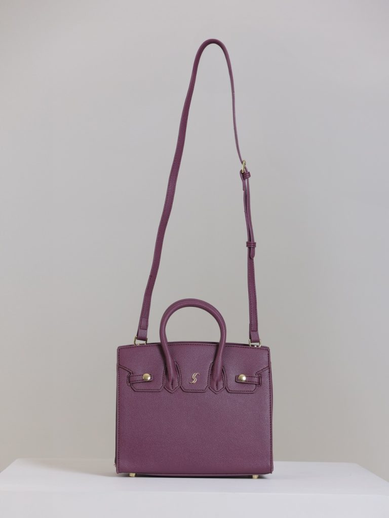Stylish Small Bag with Gold Detail and Strap