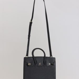 Stylish Small Bag with Gold Detail and Strap