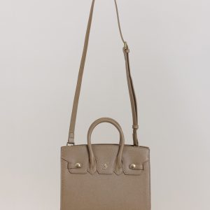 Stylish Small Bag with Gold Detail and Strap