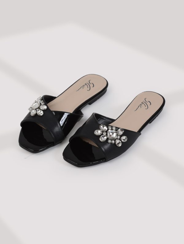 2088-208/Crystal Adorned Slippers