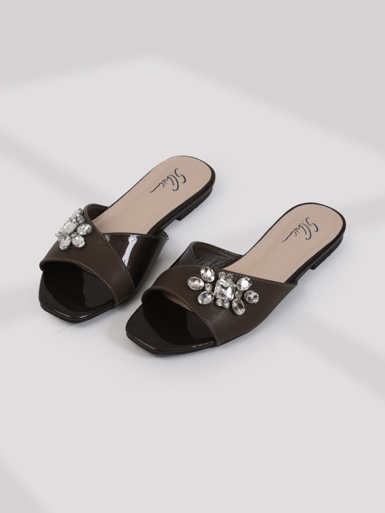 2088-208/Crystal Adorned Slippers