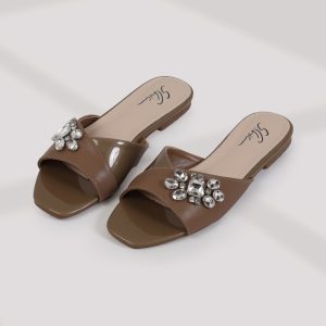 2088-208/Crystal Adorned Slippers