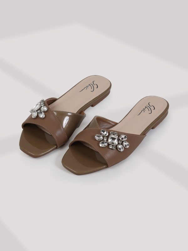 2088-208/Crystal Adorned Slippers