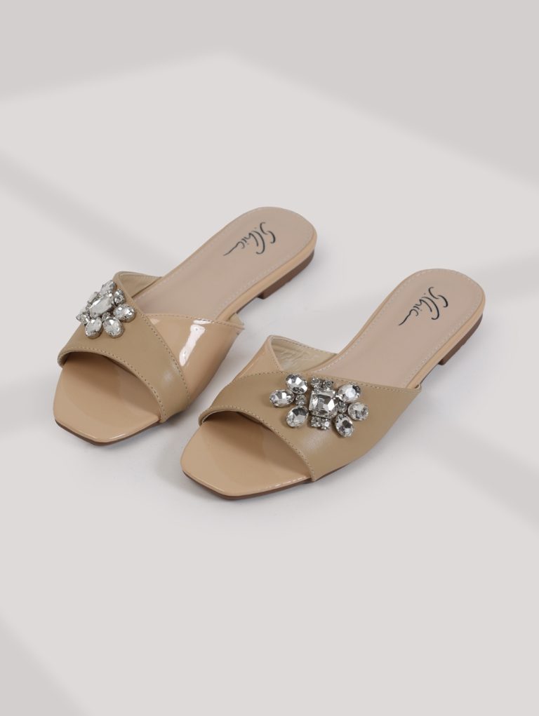 2088-208/Crystal Adorned Slippers