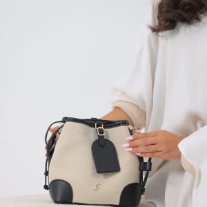 Premium Bucket shoulder bag With Belt and small Wallet