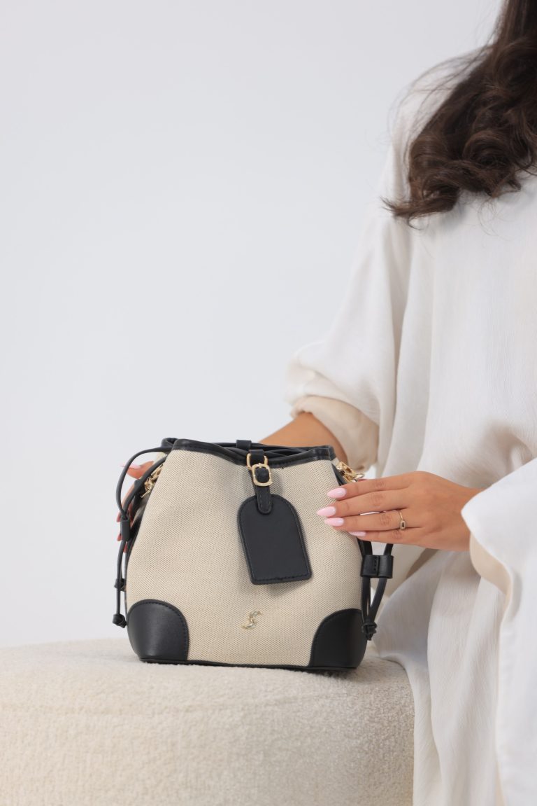Premium Bucket shoulder bag With Belt and small Wallet