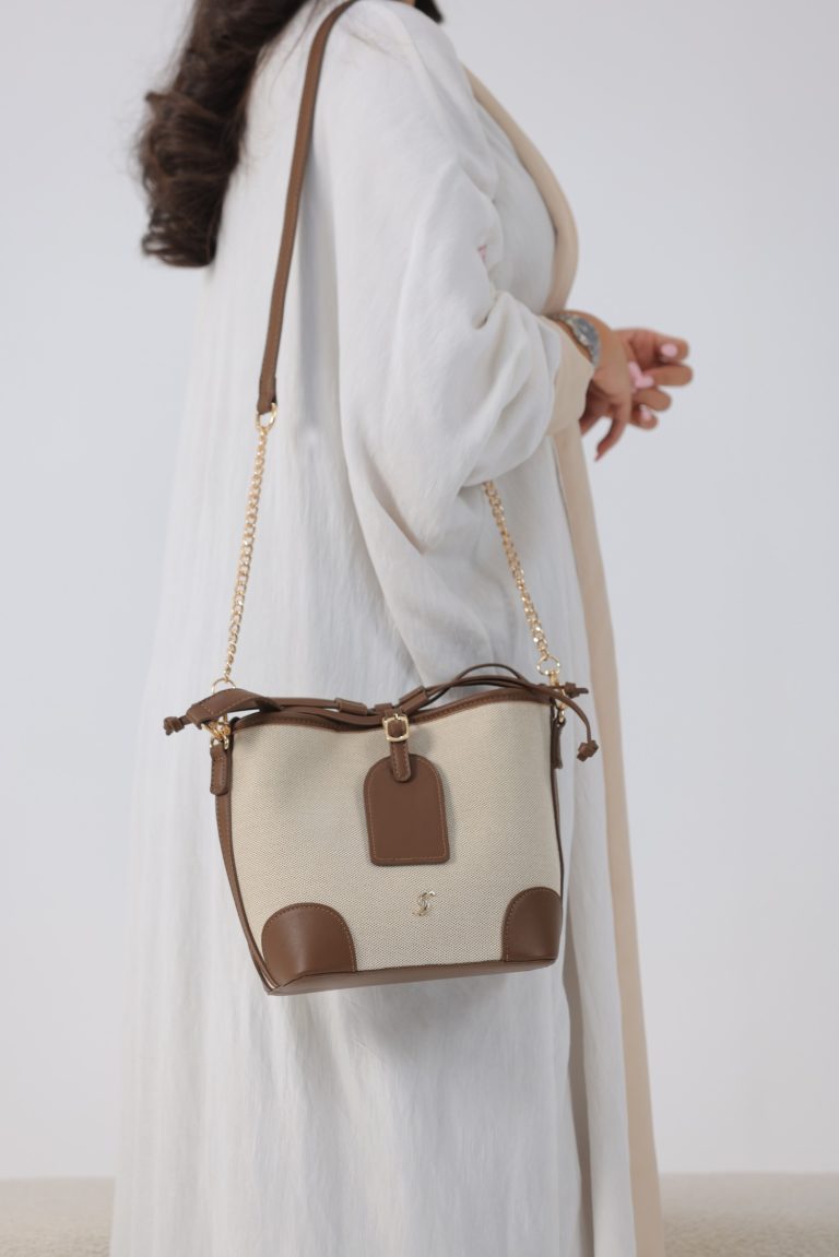 Premium Bucket shoulder bag With Belt and small Wallet
