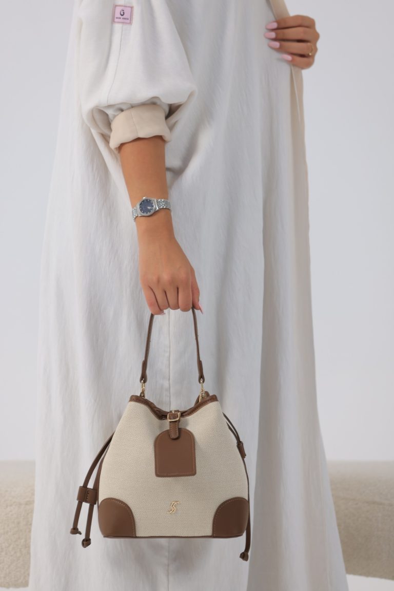 Premium Bucket shoulder bag With Belt and small Wallet