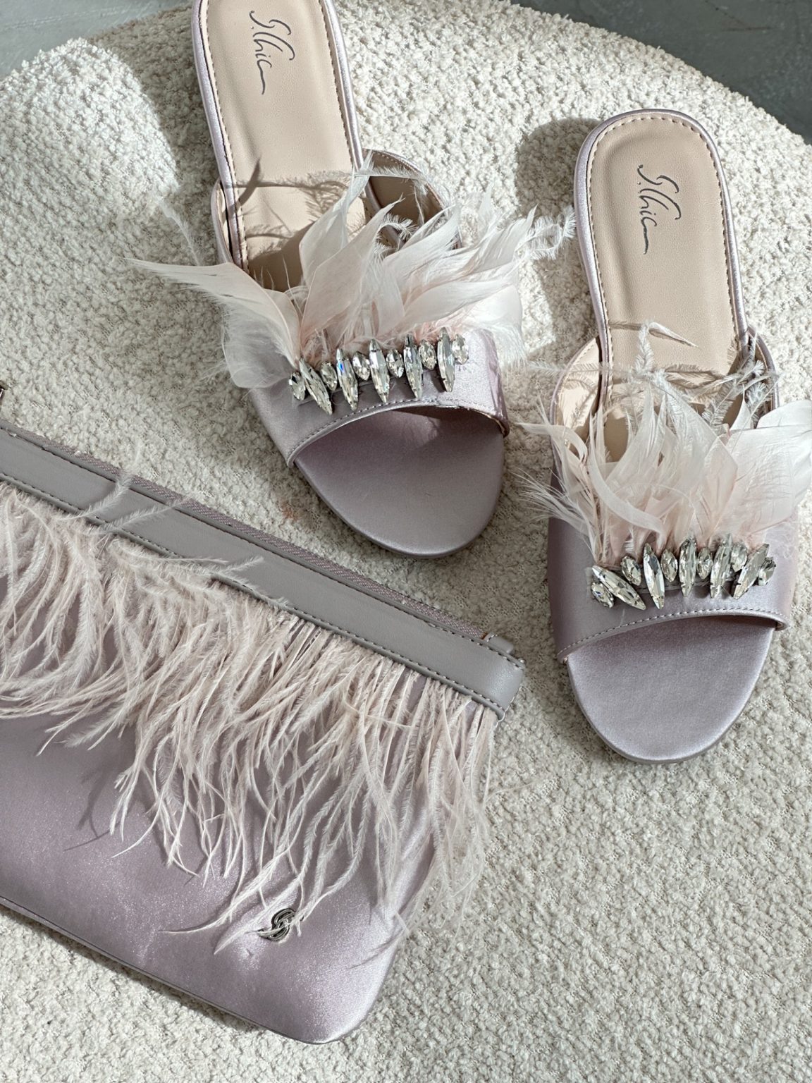 3566-3 / Feathered Elegance Crystal Slippers