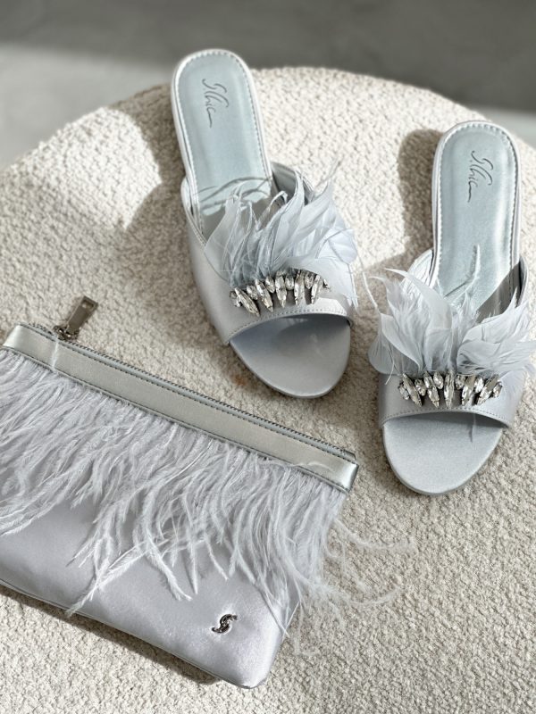 3566-3 / Feathered Elegance Crystal Slippers