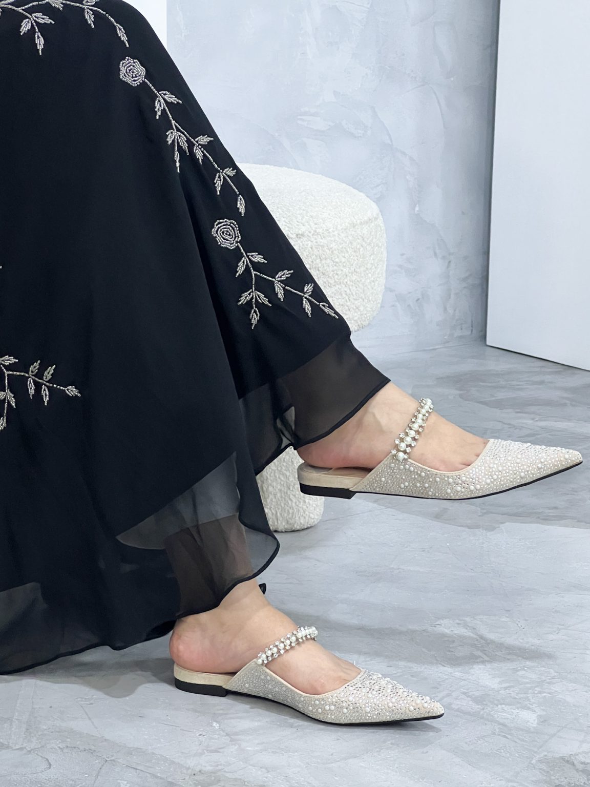 898-1/Pearl Essence Crystal Flats