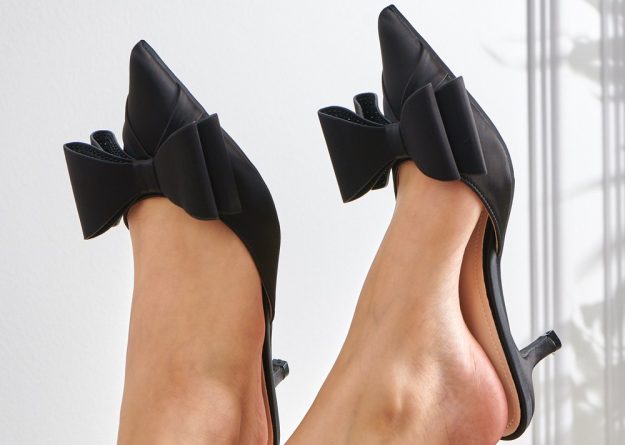 8288-53 / Kitten Heel Bow Mules