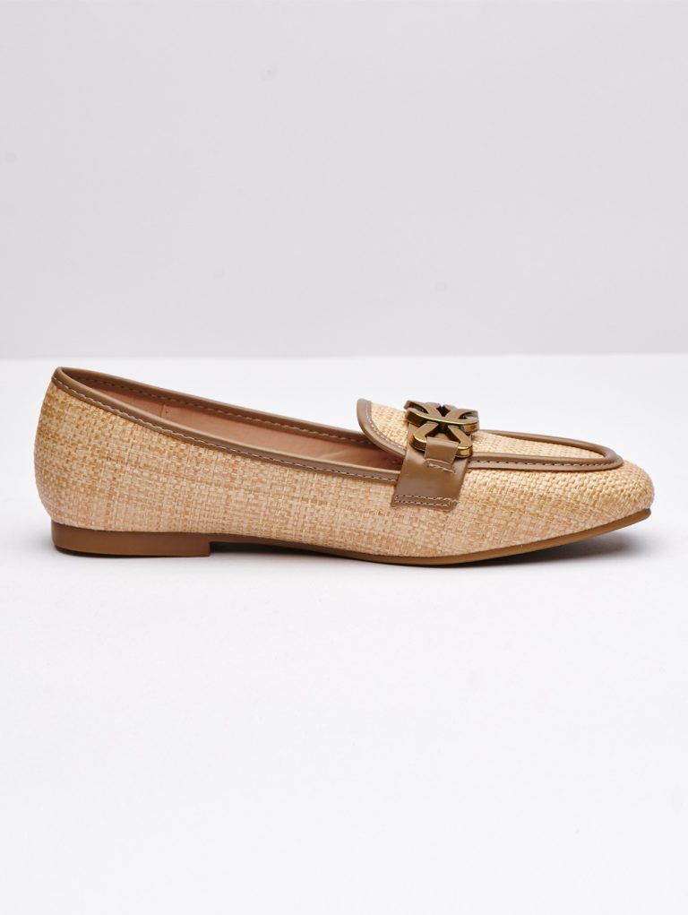 Golden Threads Flats Slip on Shoes