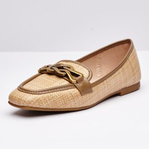 Golden Threads Flats Slip on Shoes