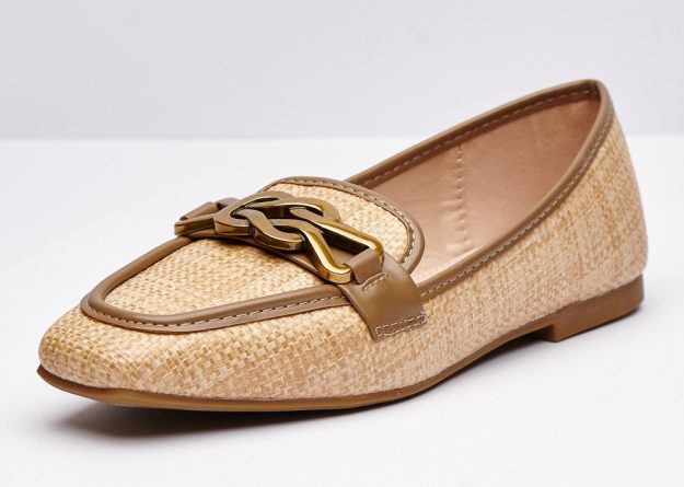 Golden Threads Flats Slip on Shoes