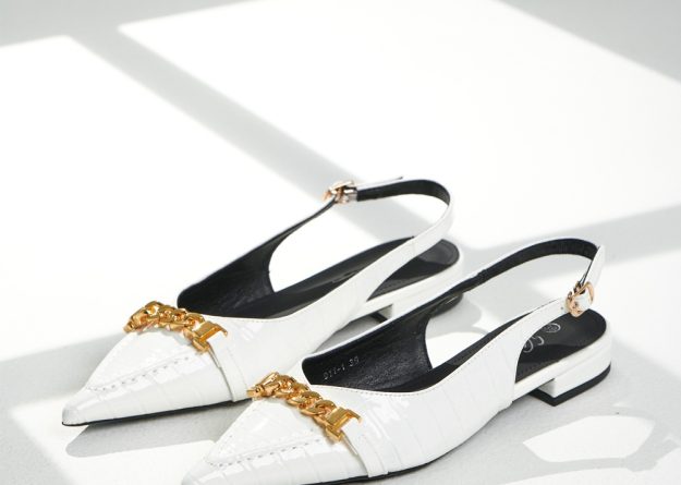 911-1 / Chain Slingback Sandals