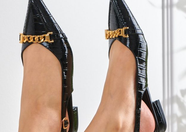 911-1 / Chain Slingback Sandals
