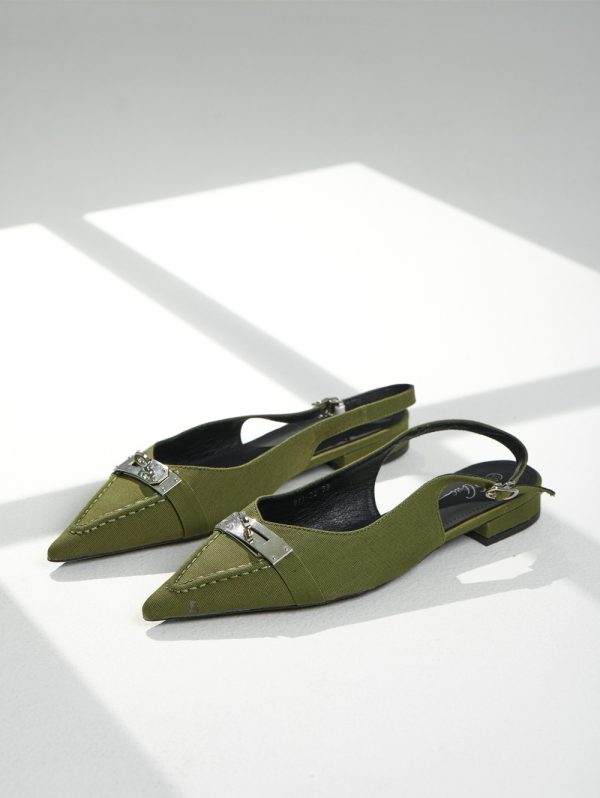 911-22 / Elegance Flat Slingback Sandals