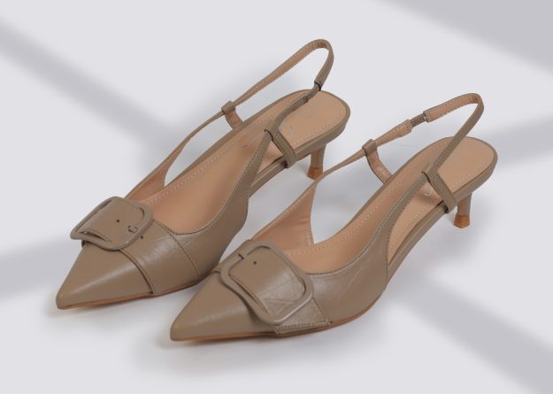 SC-E008 / Low-Heel Sling back Shoes