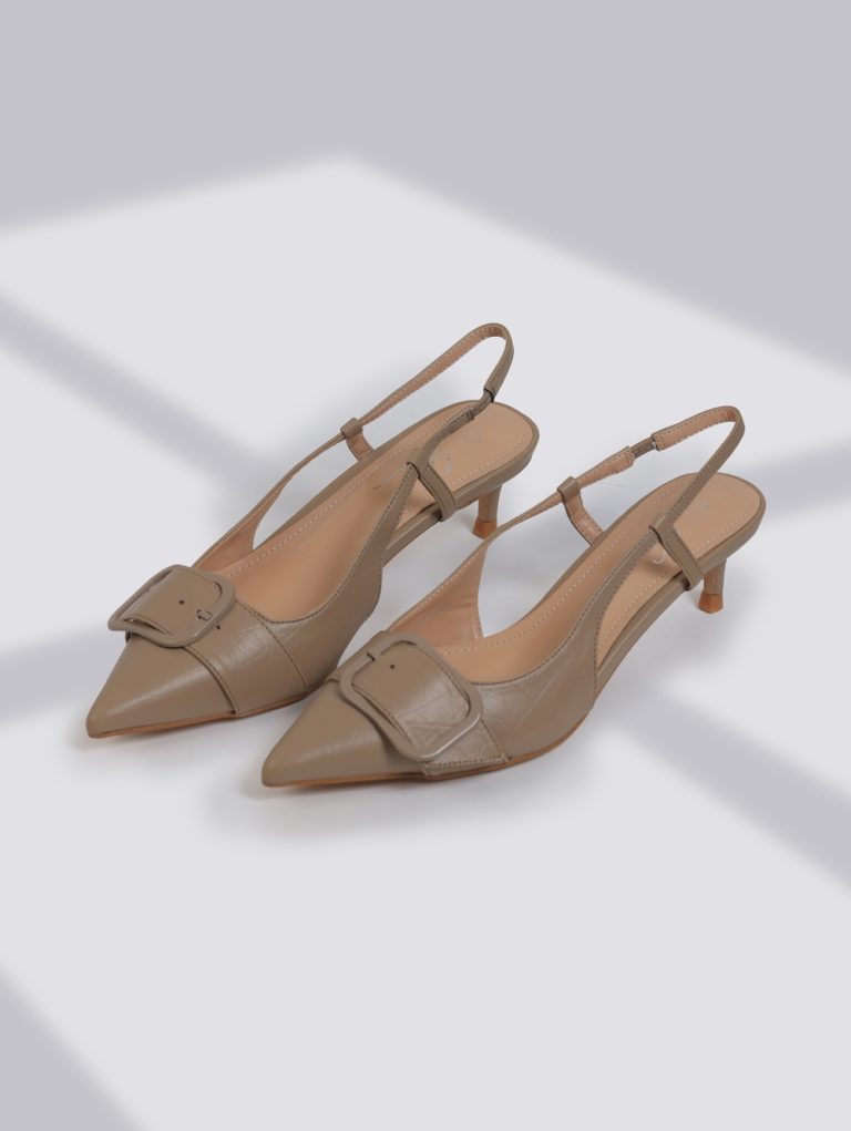 SC-E008 / Low-Heel Sling back Shoes