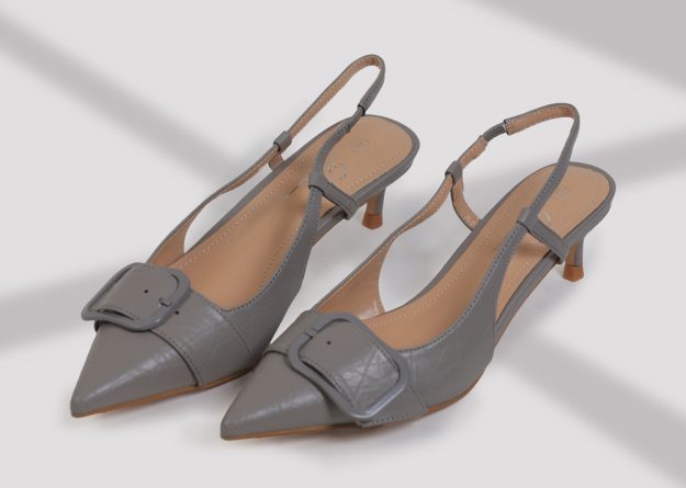 SC-E008 / Low-Heel Sling back Shoes