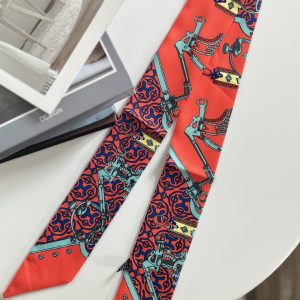 Trendy Orange Bag Scarf