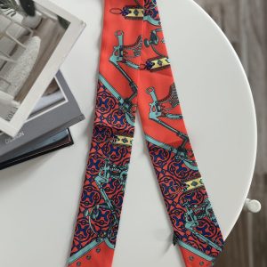 Trendy Orange Bag Scarf