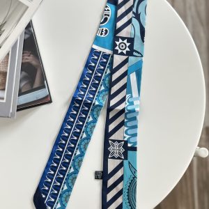 Azure Mosaic Bag Scarf