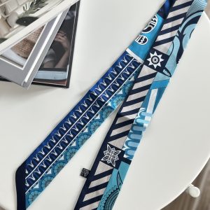 Azure Mosaic Bag Scarf