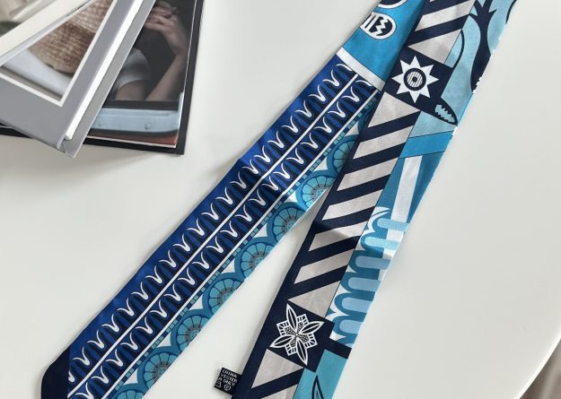 Azure Mosaic Bag Scarf