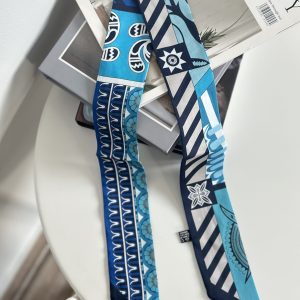 Azure Mosaic Bag Scarf