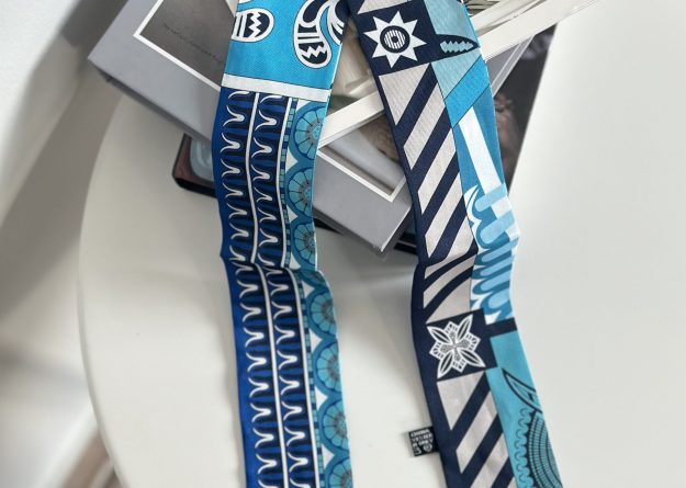 Azure Mosaic Bag Scarf