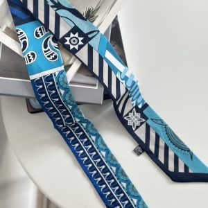 Azure Mosaic Bag Scarf