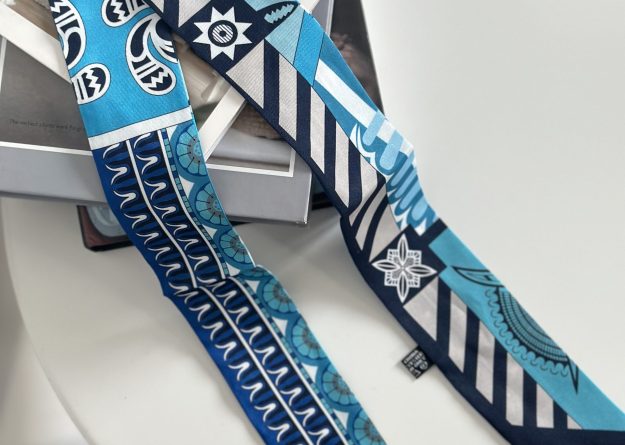 Azure Mosaic Bag Scarf