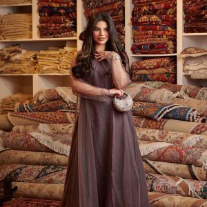 Elegant Sheer Sleeve Jalabiya