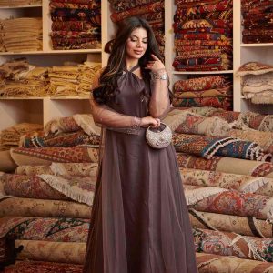 Elegant Sheer Sleeve Jalabiya