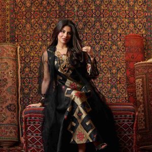 Elegant Geometric Sheer Jalabiya