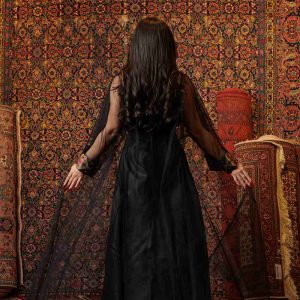 Elegant Geometric Sheer Jalabiya