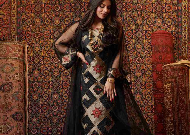 Elegant Geometric Sheer Jalabiya