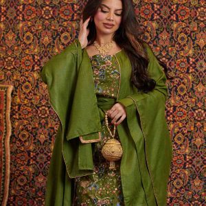 Elegant Floral Layered Jalabiya