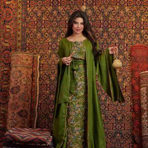 Elegant Floral Layered Jalabiya