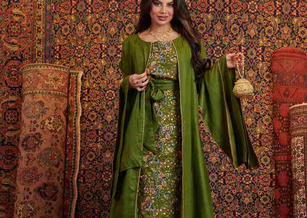 Elegant Floral Layered Jalabiya