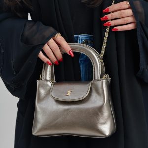 Elegant Mini Structured Top-Handle Handbag