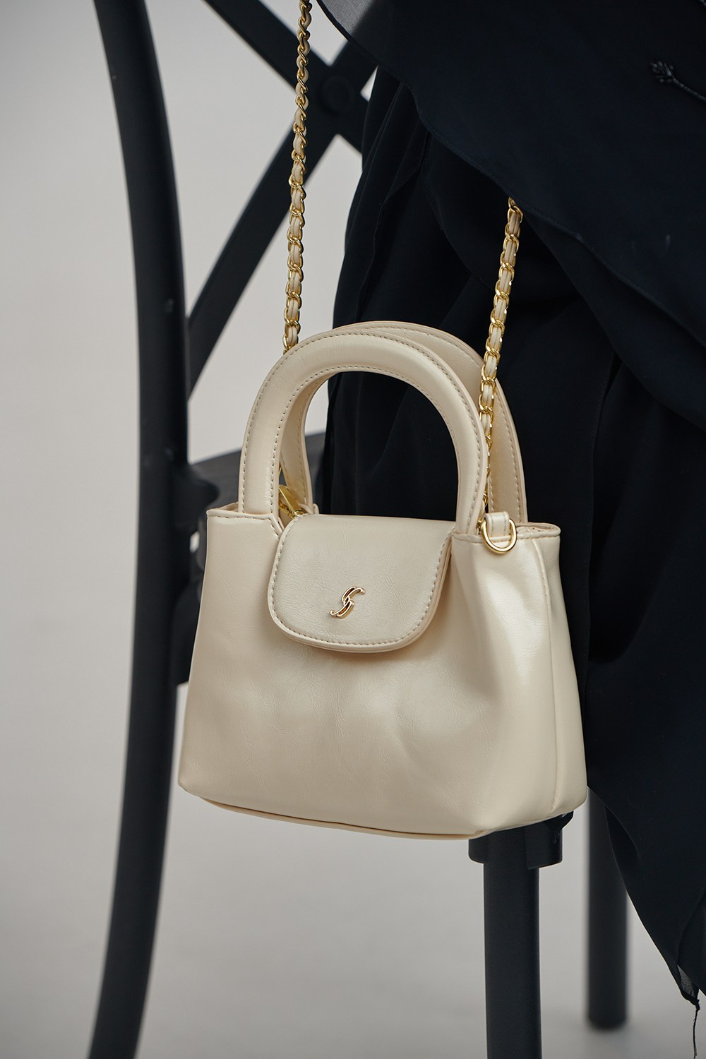 Elegant Mini Structured Top-Handle Handbag